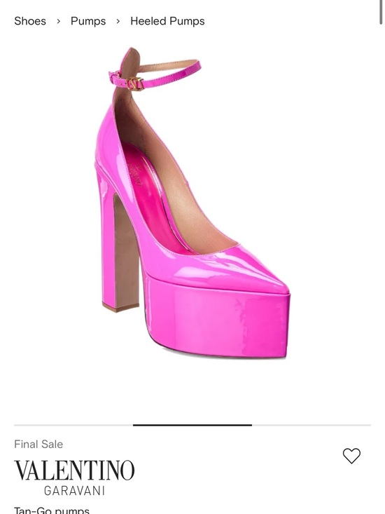 Valentino Garavani Shoes - Valentino Garavani Patent Platform Ankle-Strap Pumps in Hot Pink